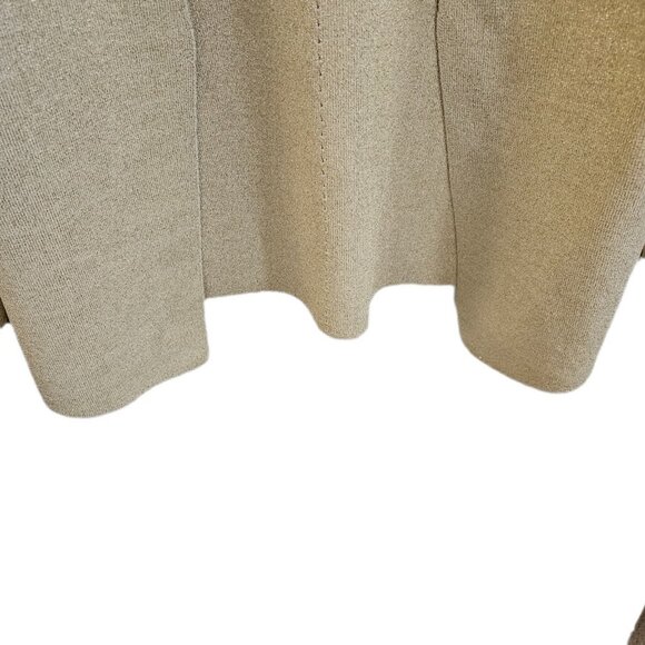 NWT M.M. Lafluer The Woolf Jardigan Knit 3.0 Ivory Champagne Metallic XL - Picture 6 of 15